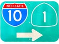 Sign leading to I-10 Freeway and Pacific Coast Highway in Santa Monica, California. [Photo Credit: LAtourist.com]